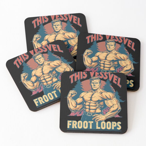 Item preview, This Vessel Runs on Froot Loops – Funny Bodybuilder Gym Design designed and sold by Shanker-studio.