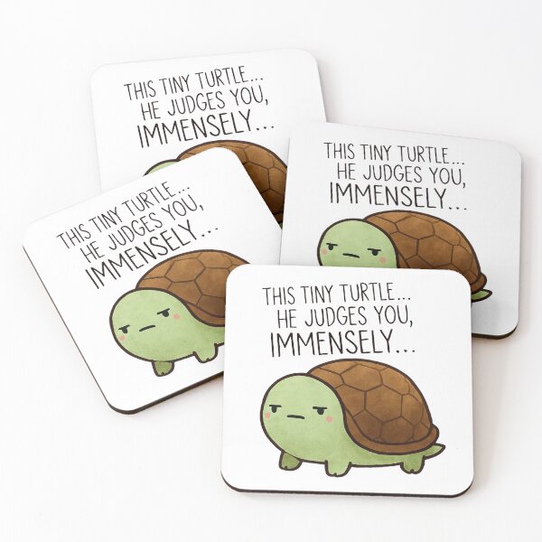 Item preview, Tiny Turtle Judges you - Cute Turtle designed and sold by Phingart.