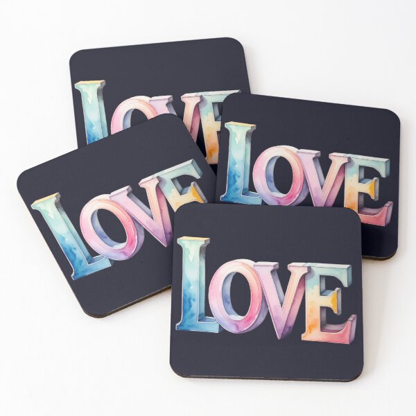 Item preview, Love in pastel colors designed and sold by LiskoDesign.