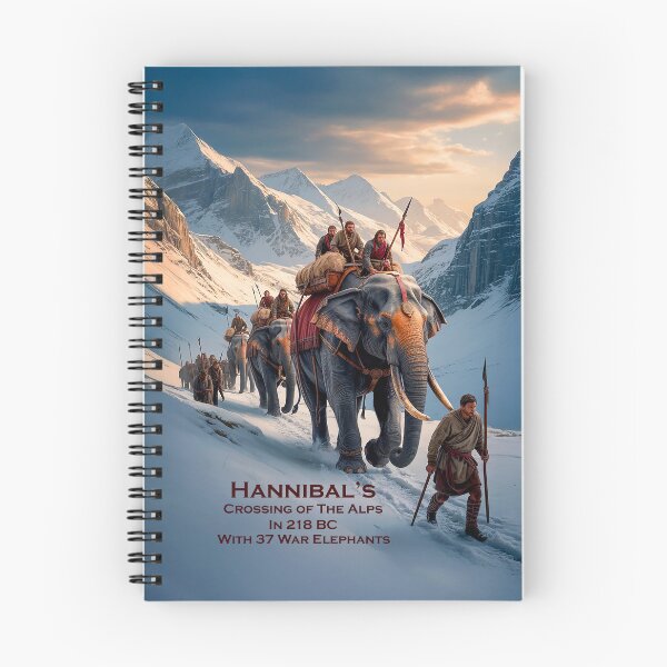 Item preview, HANNIBAL'S Crossing of the Alps in 218 BC with 37 War Elephants designed and sold by DBM Photo Art 1.