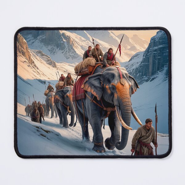 Item preview, HANNIBAL'S Crossing of the Alps in 218 BC with 37 War Elephants designed and sold by DBM Photo Art 1.