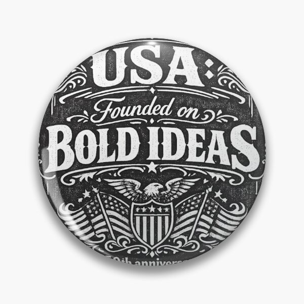 Item preview, Whiskey label styled design - Founded on Bold Ideas, USA 250th Anniversary Patriotic Vintage American designed and sold by digitalbitcraft.