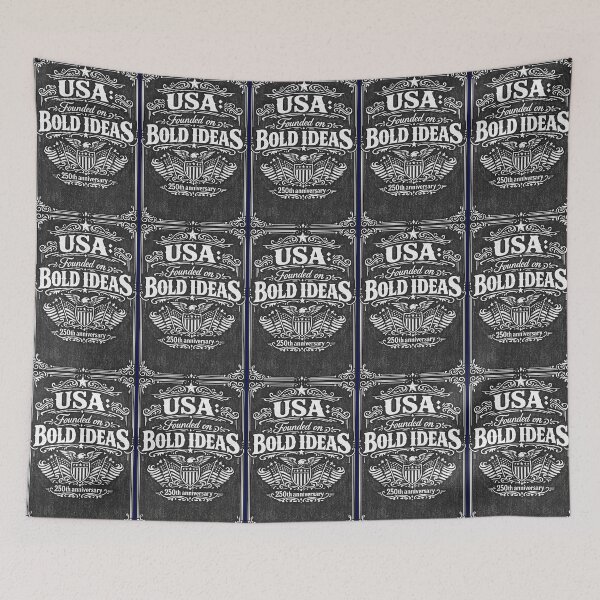 Item preview, Whiskey label styled design - Founded on Bold Ideas, USA 250th Anniversary Patriotic Vintage American designed and sold by digitalbitcraft.