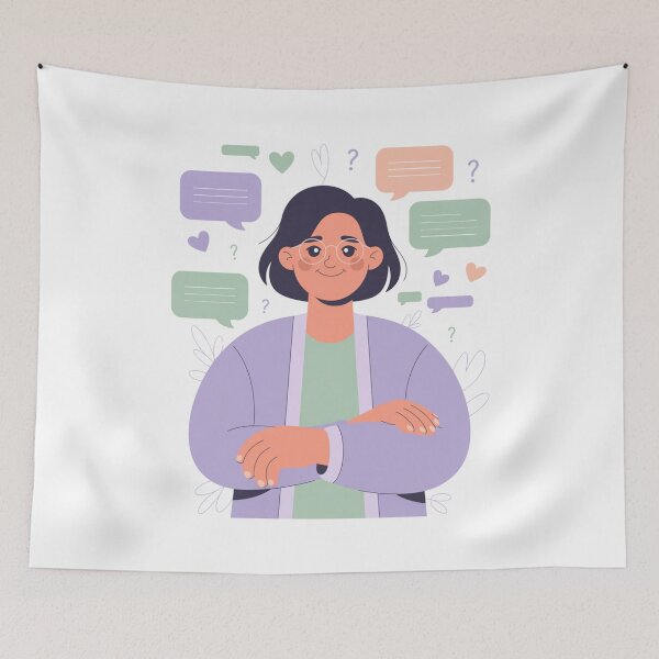 Item preview, Psychologist With Speech Bubbles designed and sold by McVrax.