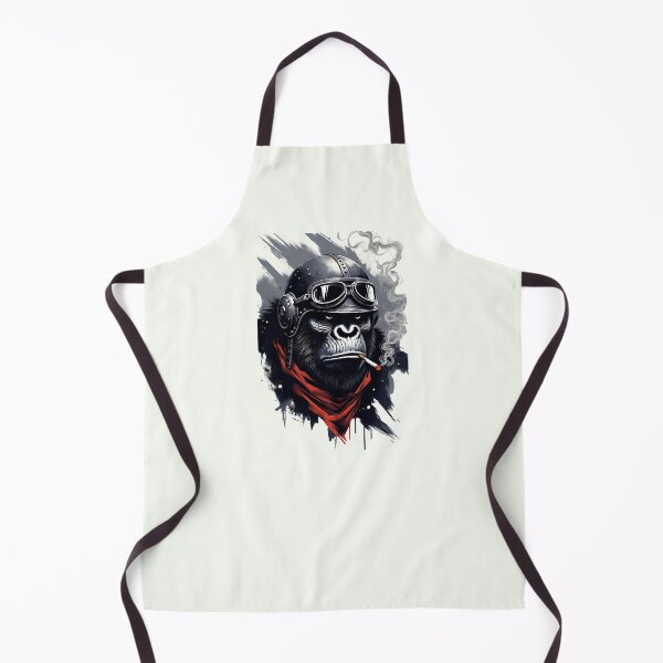 Item preview, Aviator Gorilla – Rebel Vintage Biker Animal Style designed and sold by Taans-Creation.