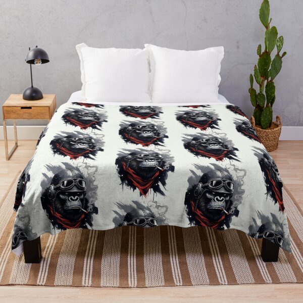 Item preview, Aviator Gorilla – Rebel Vintage Biker Animal Style designed and sold by Taans-Creation.