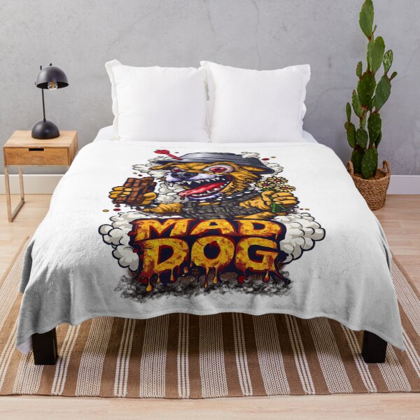 Item preview, Mad Dog Cartoon Soldier – Wild Military Style Illustration designed and sold by AmsaOza.
