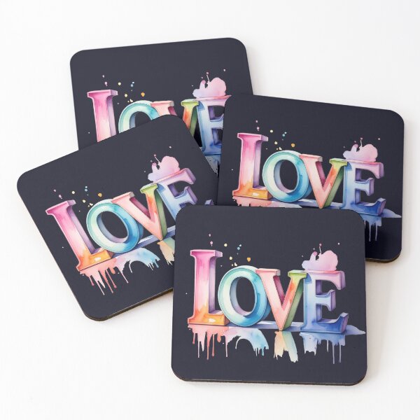 Item preview, Love reflected in pastel colors designed and sold by LiskoDesign.