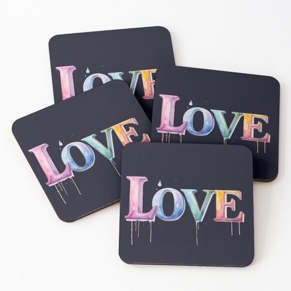 Item preview, Gentle words, love in pastel colors designed and sold by LiskoDesign.