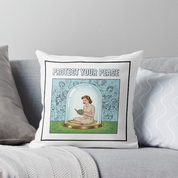 Item preview, Protect Your Peace - Retro Introvert Bubble designed and sold by Vantage Print Co..