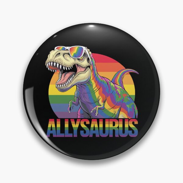 Item preview, Allysaurus LGBT Dinosaur Rainbow Flag Ally LGBT Pride 5  designed and sold by DigitaldeligArt.