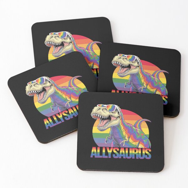 Item preview, Allysaurus LGBT Dinosaur Rainbow Flag Ally LGBT Pride 5  designed and sold by DigitaldeligArt.
