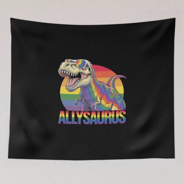 Item preview, Allysaurus LGBT Dinosaur Rainbow Flag Ally LGBT Pride 5  designed and sold by DigitaldeligArt.