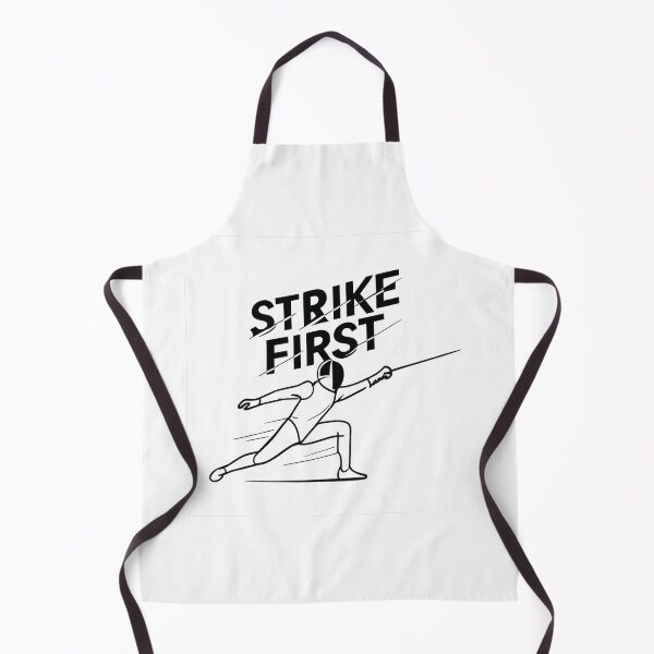 Item preview, Strike First - Minimalist Fencing Lunge Illustration designed and sold by MKreative Studio.