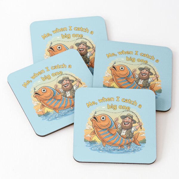 Item preview, Me when I catch a big one - a funny fisherman's dream  designed and sold by Studio Yvonne .