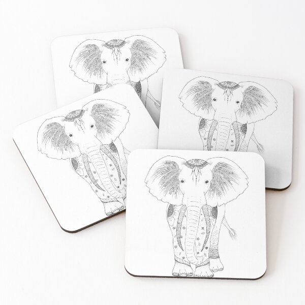 Item preview, Patterned Elephant designed and sold by Violet Inkpot.
