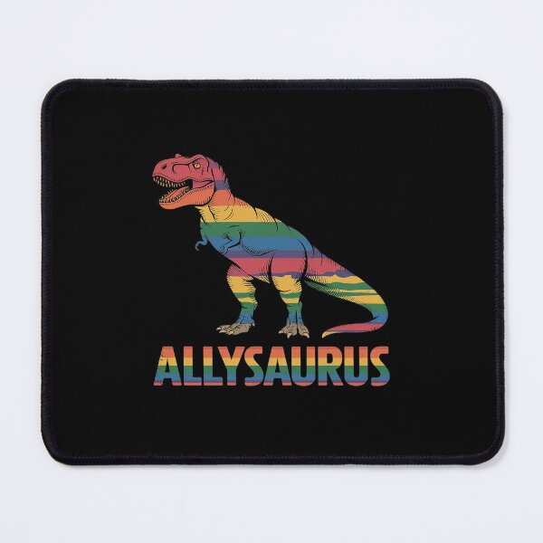 Item preview, Allysaurus Rainbow Dinosaur LGBT Pride Flag designed and sold by DigitaldeligArt.