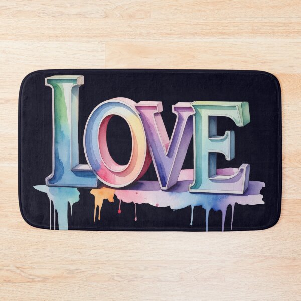 Item preview, Sensitive typography, love in pastel colors designed and sold by LiskoDesign.