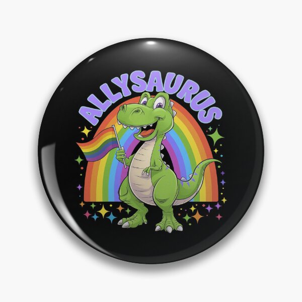 Item preview, Allysaurus T Rex Dinosaur Rainbows LGBT Gay Pride Flag 5  designed and sold by DigitaldeligArt.