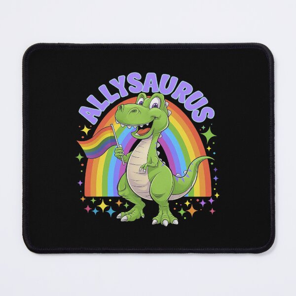 Item preview, Allysaurus T Rex Dinosaur Rainbows LGBT Gay Pride Flag 5  designed and sold by DigitaldeligArt.