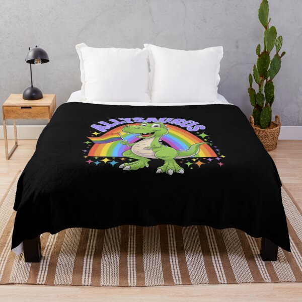 Item preview, Allysaurus T Rex Dinosaur Rainbows LGBT Gay Pride Flag 5 designed and sold by DigitaldeligArt.
