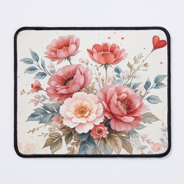 Item preview, Floral Wreath Valentine Elegant Happy Valentines Day  designed and sold by Angelsartsandpattern.
