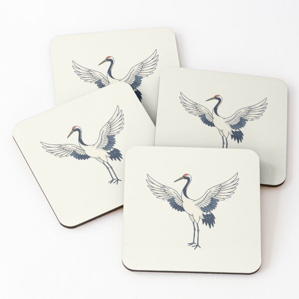 Item preview, Japanese Crane Minimal Symbolic Illustration designed and sold by daila70.