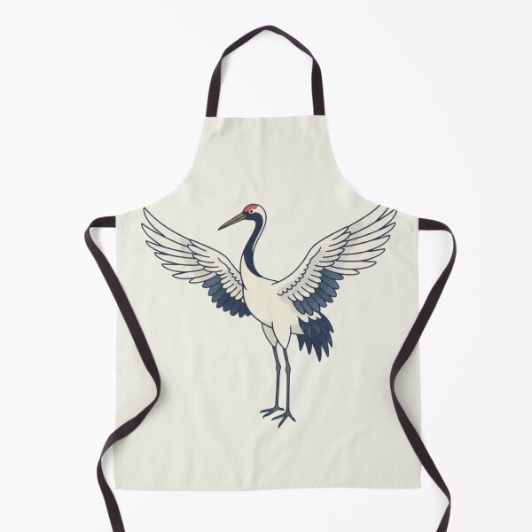 Item preview, Japanese Crane Minimal Symbolic Illustration designed and sold by daila70.