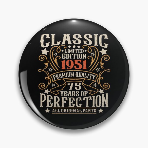 Item preview, 75th Birthday Vintage 1951 Classic 75 Years Old Men designed and sold by eclecTEEq.
