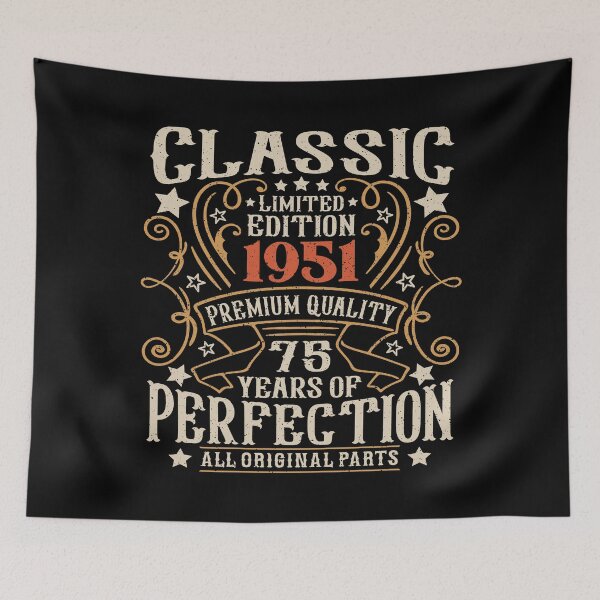 Item preview, 75th Birthday Vintage 1951 Classic 75 Years Old Men designed and sold by eclecTEEq.