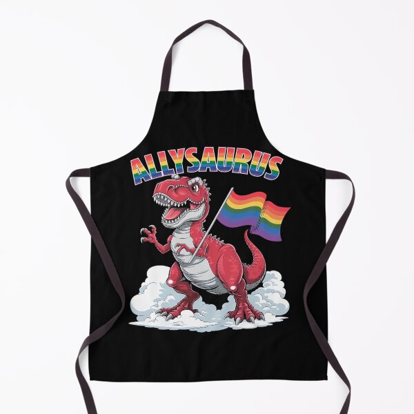 Item preview, Allysaurus T Rex Dinosaur Rainbows LGBT Gay Pride Flag T Rex  designed and sold by DigitaldeligArt.