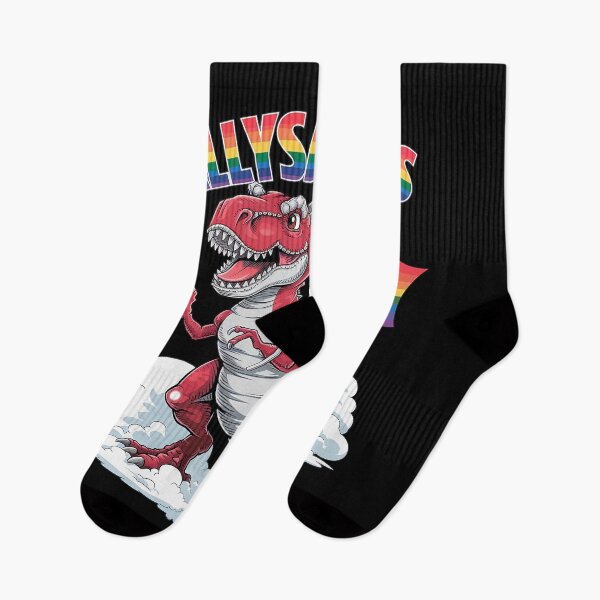 Item preview, Allysaurus T Rex Dinosaur Rainbows LGBT Gay Pride Flag T Rex  designed and sold by DigitaldeligArt.