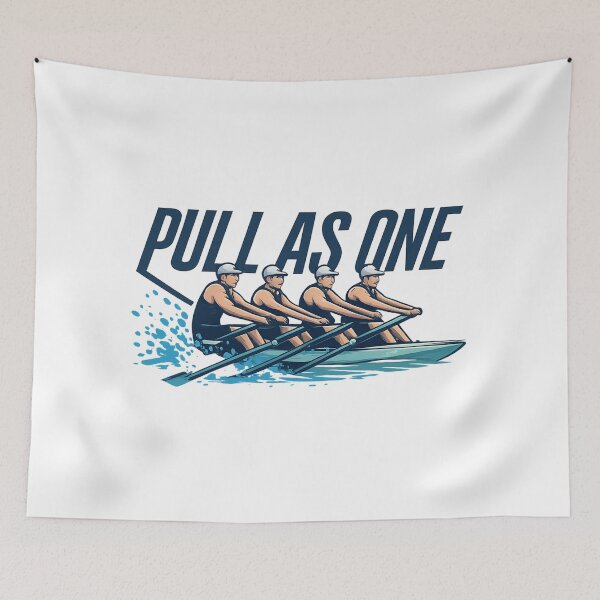 Item preview, Pull As One - Synchronized Rowing Power Illustration designed and sold by MKreative Studio.