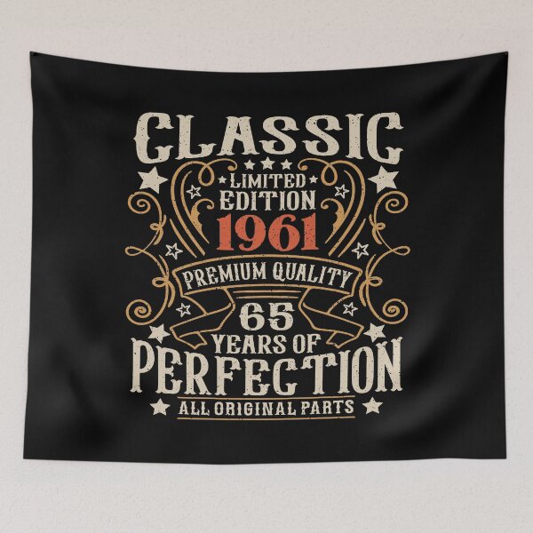 Item preview, 65th Birthday Vintage 1961 Classic 65 Years Old Men designed and sold by eclecTEEq.
