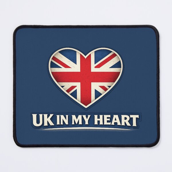 Item preview, UK In My Heart Union Jack • Patriotic British Pride Heart Decal designed and sold by NAJURE.