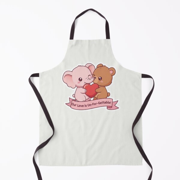 Item preview, Our Love is Un-For-Gettable! Cute Kawaii Elephant and Bear Valentine designed and sold by arup7980.