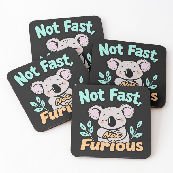 Item preview, Not Fast Not Furious – Funny Koala Chill Meme Design designed and sold by Sparkofart07.