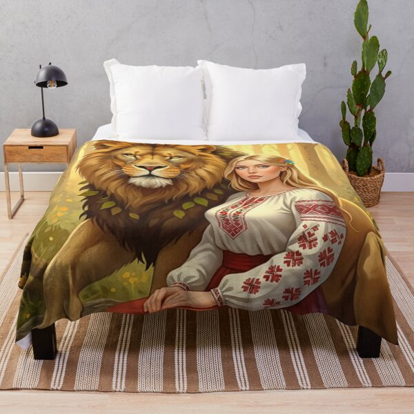Item preview, Ukrainian Soul: Fantasy Princess and the Guardian Lion designed and sold by Holub Art Studio & design.