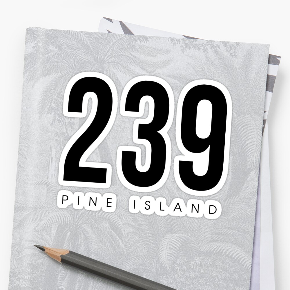 pine-island-fl-239-area-code-design-stickers-by-cartocreative