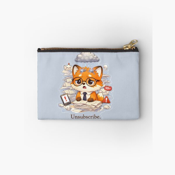 Item preview, Unsubscribe Overwhelmed Office Fox designed and sold by Still Breathing Studio.