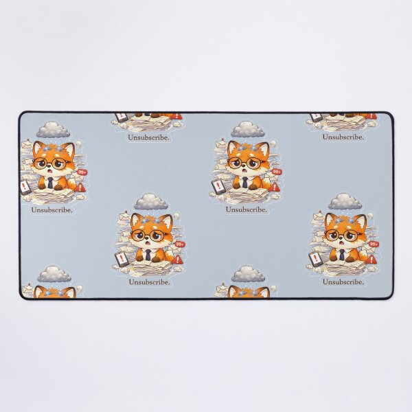 Item preview, Unsubscribe Overwhelmed Office Fox designed and sold by Still Breathing Studio.