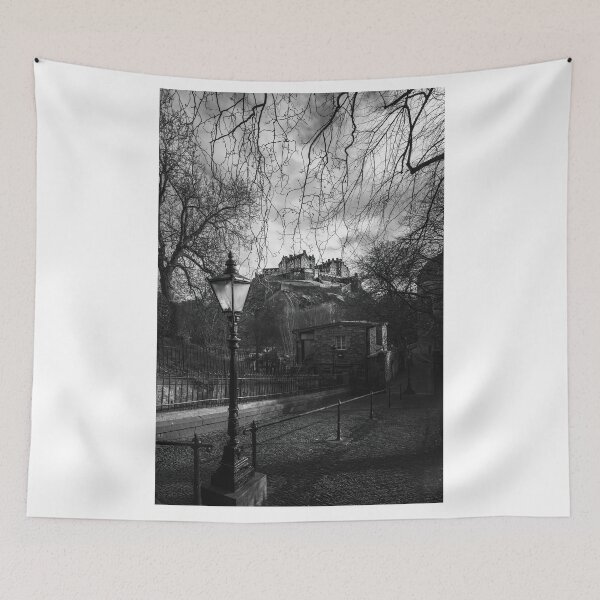 Item preview, Edinburgh Castle from a Cobbled Lane designed and sold by RJW Images.