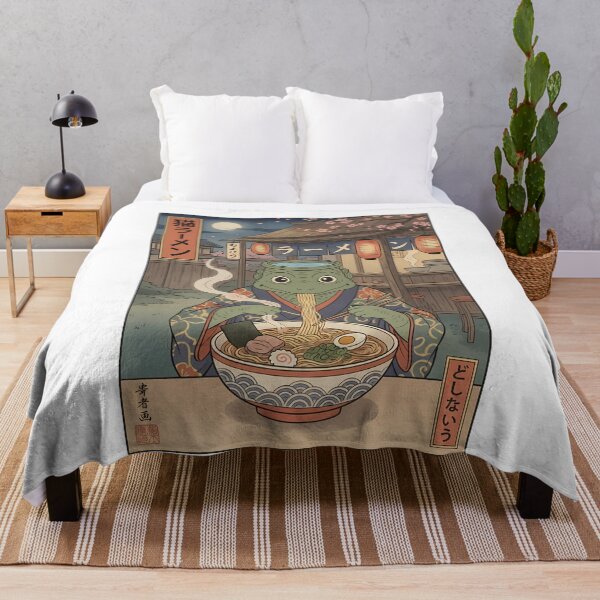 Item preview, Whimsical Kappa Eating Ramen Japanese Art designed and sold by k3rstman1.