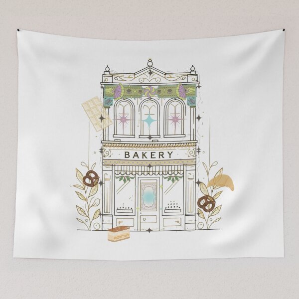 Item preview, Magical Bakery Illustration – Dreamy Cake Shop with Floating Desserts designed and sold by Sugar Wisdom .