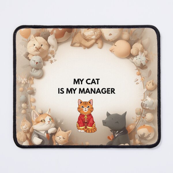 Item preview, My cat is my manager designed and sold by Eugenie974.