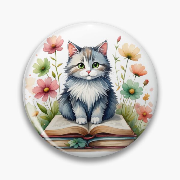 Item preview, Books and cat  designed and sold by JIGUWORLD.