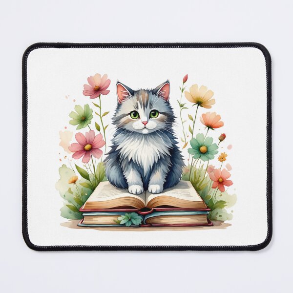 Item preview, Books and cat  designed and sold by JIGUWORLD.