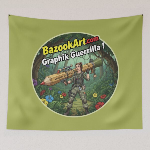 Artikelvorschau, BZK203 BazookArt.com Grafik Guerilla! entworfen und verkauft von Bazookart.com.