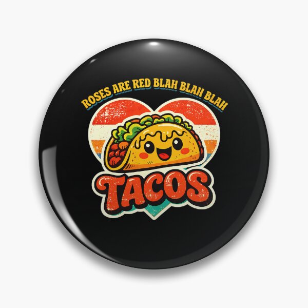 Item preview, Retro Roses Are Red Blah Tacos Funny Valentine Taco Love designed and sold by clothesy7.