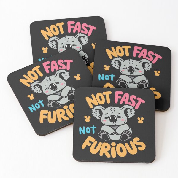 Item preview, Not Fast Not Furious – Funny Koala Chill Meme Design designed and sold by Sparkofart07.